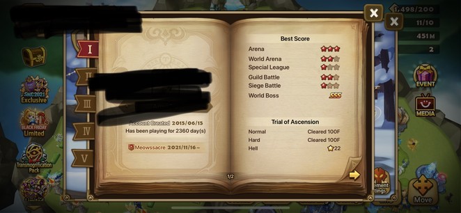 Compte Summoners War – GLOBAL G2 RTA 6LD Avec Runes Swift +213, Violent-Will +187, Despair +190 – Compte Pro !