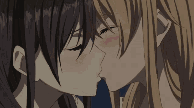 Anime Kissing Scenes Gif Anime Kissing Scenes Gif