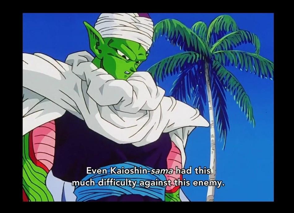 Does this line suggest Kaioshin>SSJ Kids Pre HTC, Kaioshin>Piccolo