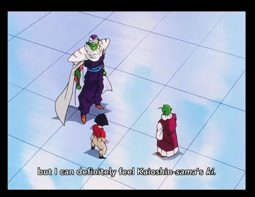 Does this line suggest Kaioshin>SSJ Kids Pre HTC, Kaioshin>Piccolo