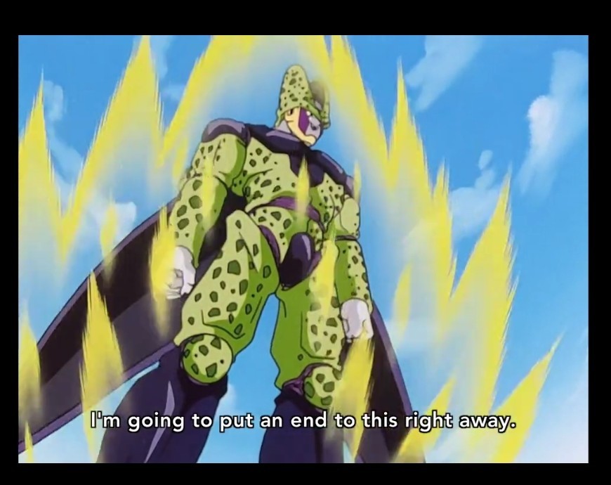 Anime wise Super Perfect Cell is slightly above SSJ2 Gohan(vs Buff Cell ...