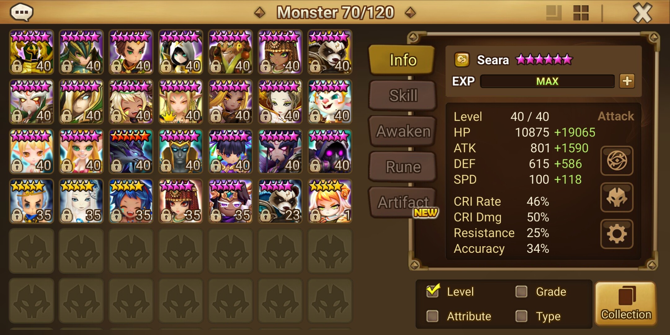 COMPTE SUMMONERS WAR Yeonhong EU Mid Game EUR 100,00 - FR