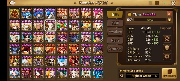 Summoners War, SW : tier list monstres pour bien débuter, early / mid game